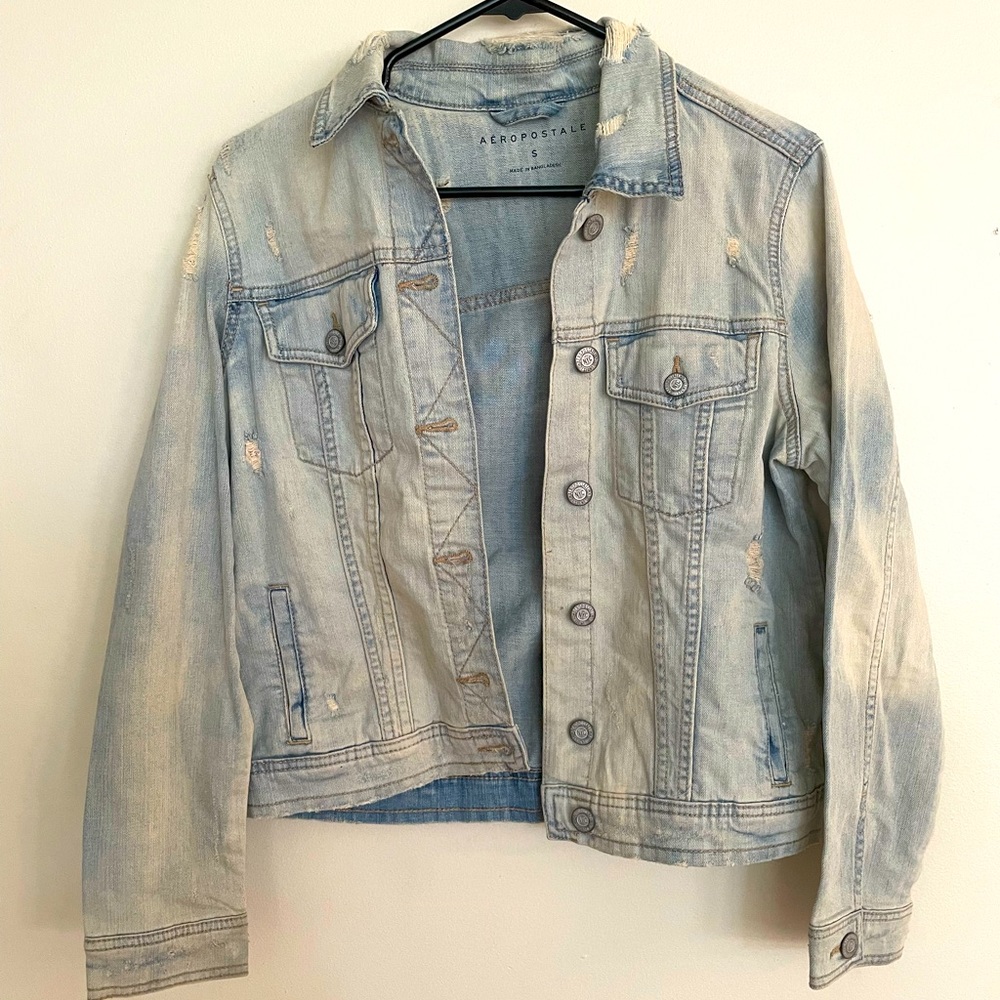 Aeropostale Distressed Jean Jacket